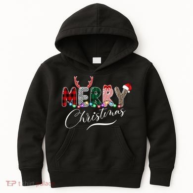 Merry Christmas Holiday Cute Patterns Kids Hoodie