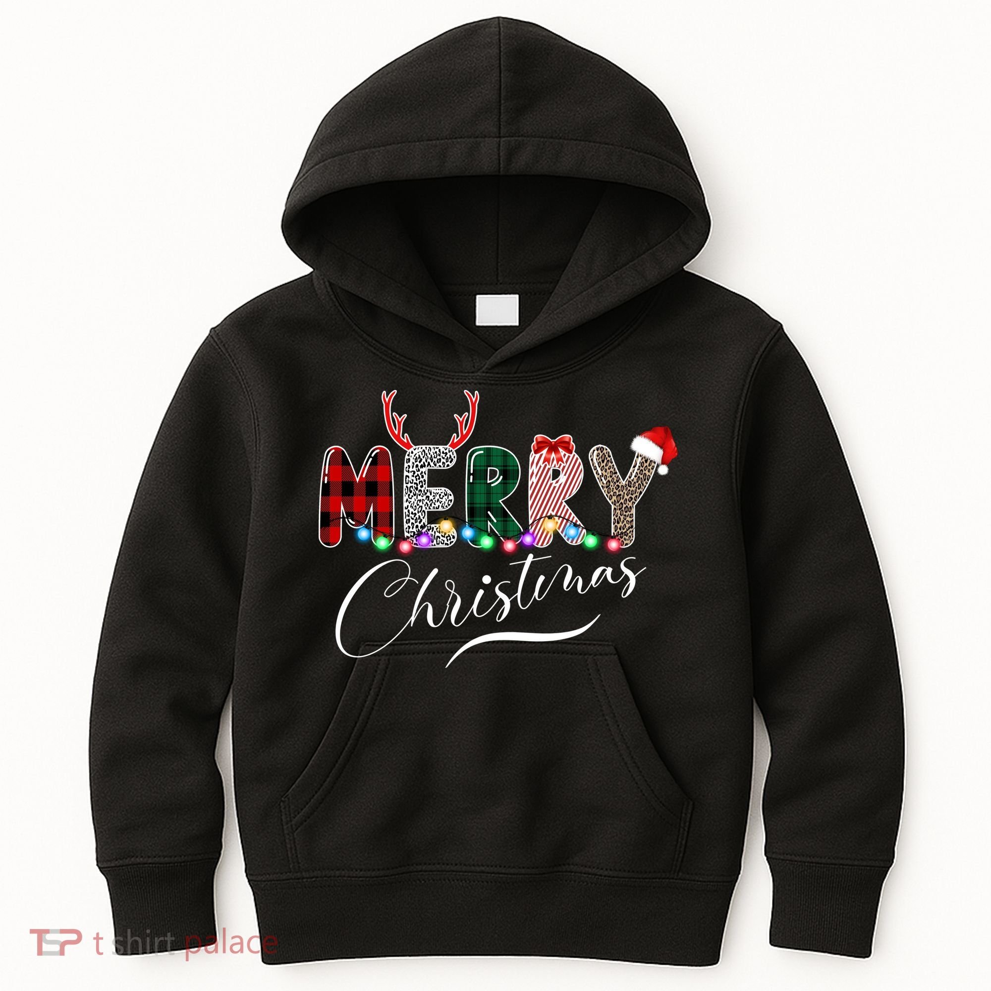 Merry Christmas Holiday Cute Patterns Kids Hoodie