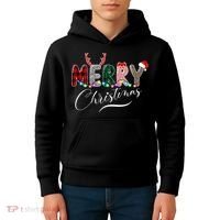 Merry Christmas Holiday Cute Patterns Kids Hoodie thumb 4