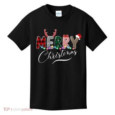 Merry Christmas Holiday Cute Patterns Kids T-Shirt