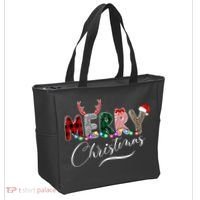 Merry Christmas Holiday Cute Patterns Tote Bag thumb 2
