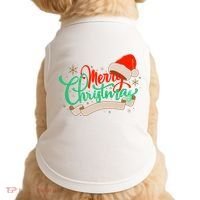 Merry Christmas Holiday Santa Snowflake Doggie Tank thumb 0