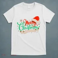 Merry Christmas Holiday Santa Snowflake T-Shirt thumb 5