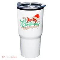 Merry Christmas Holiday Santa Snowflake Tumbler thumb 0