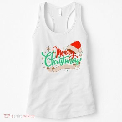 Merry Christmas Holiday Santa Snowflake Women's Tank Top