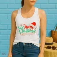 Merry Christmas Holiday Santa Snowflake Women's Tank Top thumb 2