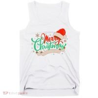 Merry Christmas Holiday Santa Snowflake Tank Top thumb 0