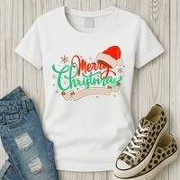 Merry Christmas Holiday Santa Snowflake Women's T-Shirt thumb 3