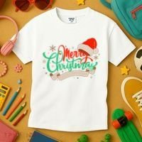Merry Christmas Holiday Santa Snowflake Kids T-Shirt thumb 3