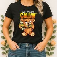 Money Calling Hip Hop Teddy Bear Gangster Rap Drip Swag Dope Women's T-Shirt thumb 2