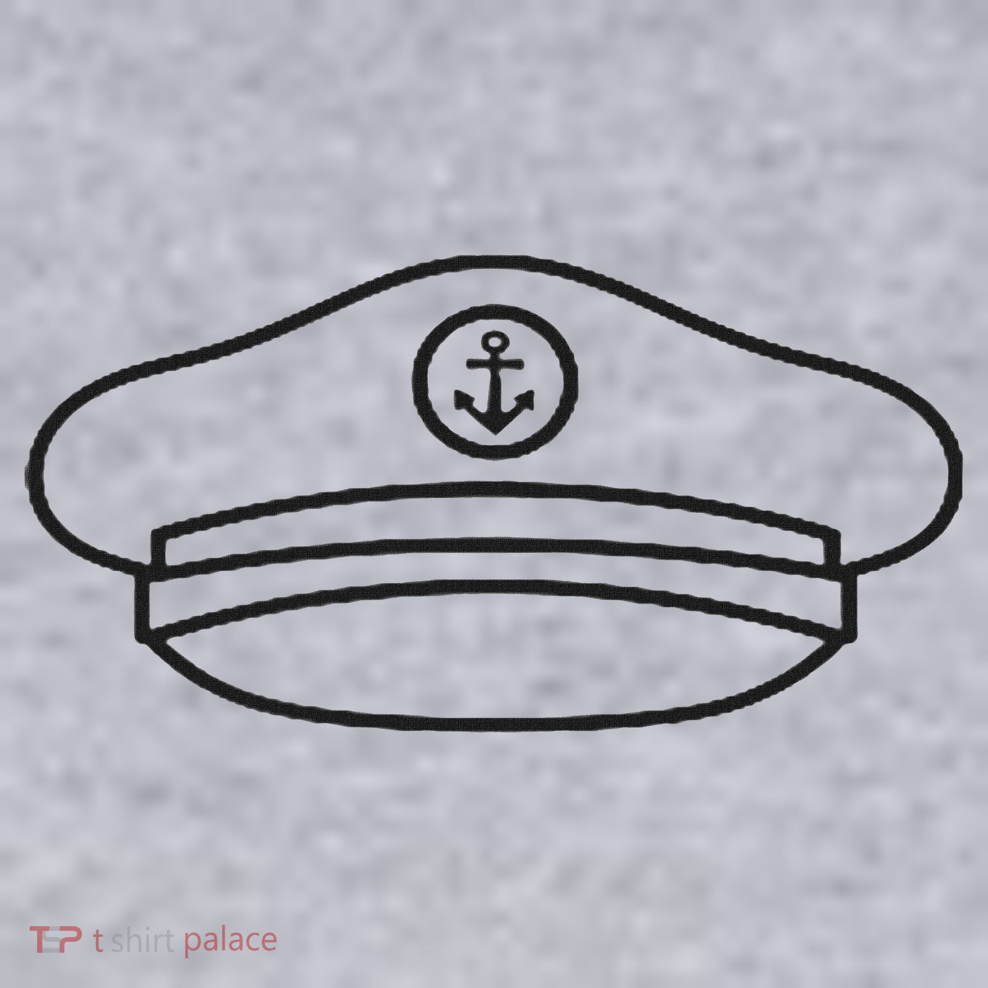 Minimalist Captain Hat Pocket Badge Icon Nautical Women's Sweatshirt
