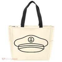 Minimalist Captain Hat Pocket Badge Icon Nautical Tote Bag thumb 0