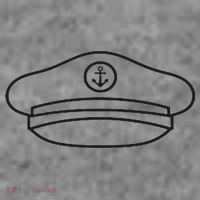Minimalist Captain Hat Pocket Badge Icon Nautical Toddler Hoodie thumb 2