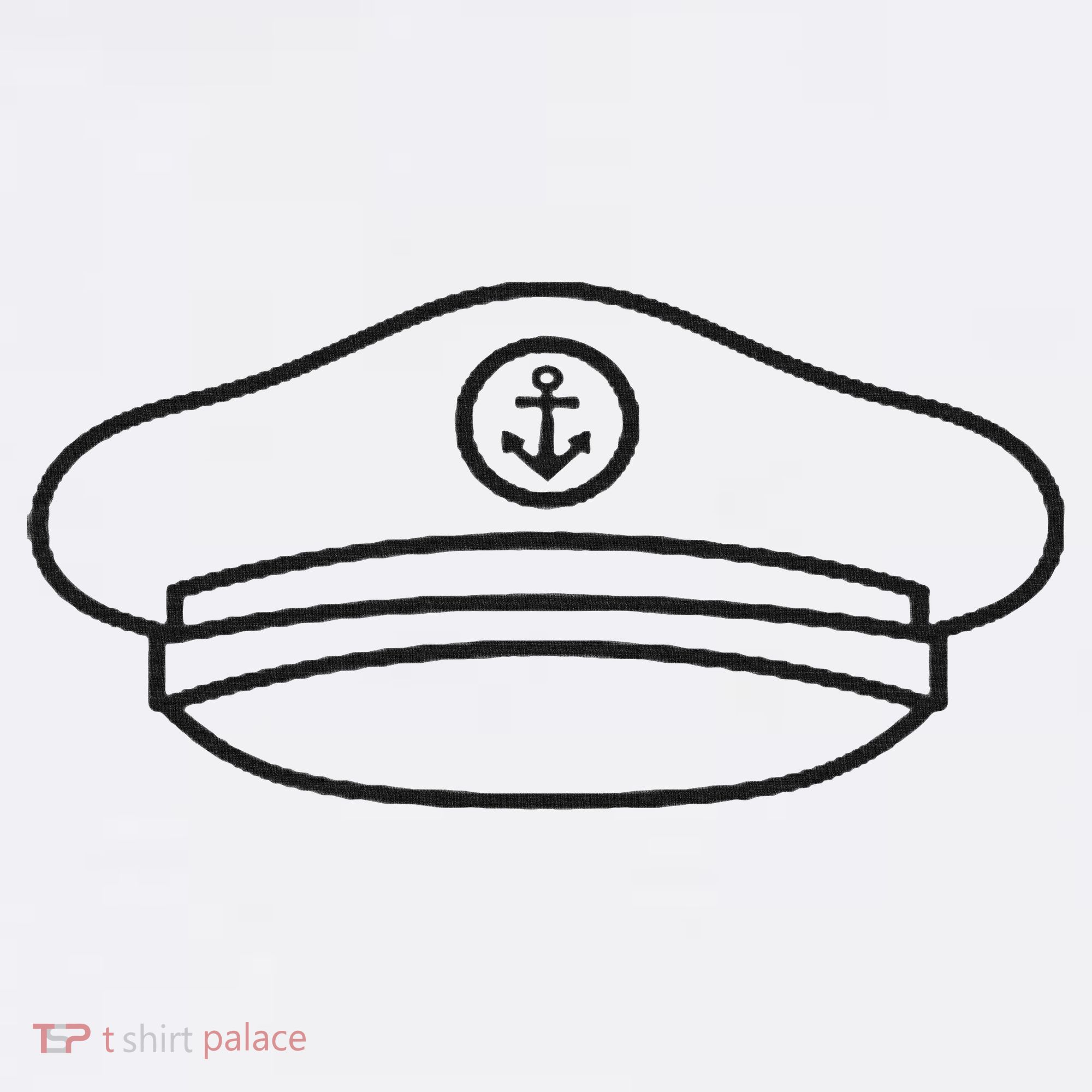 Minimalist Captain Hat Pocket Badge Icon Nautical Kids Sweatshirt
