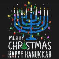 Merry Chrismukkah Happy Christmas Hanukkah Chanukah Jewish T-Shirt thumb 7