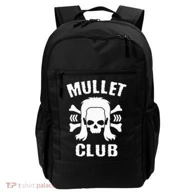 Mullet Club Hairstyle Bones Skull Backpack