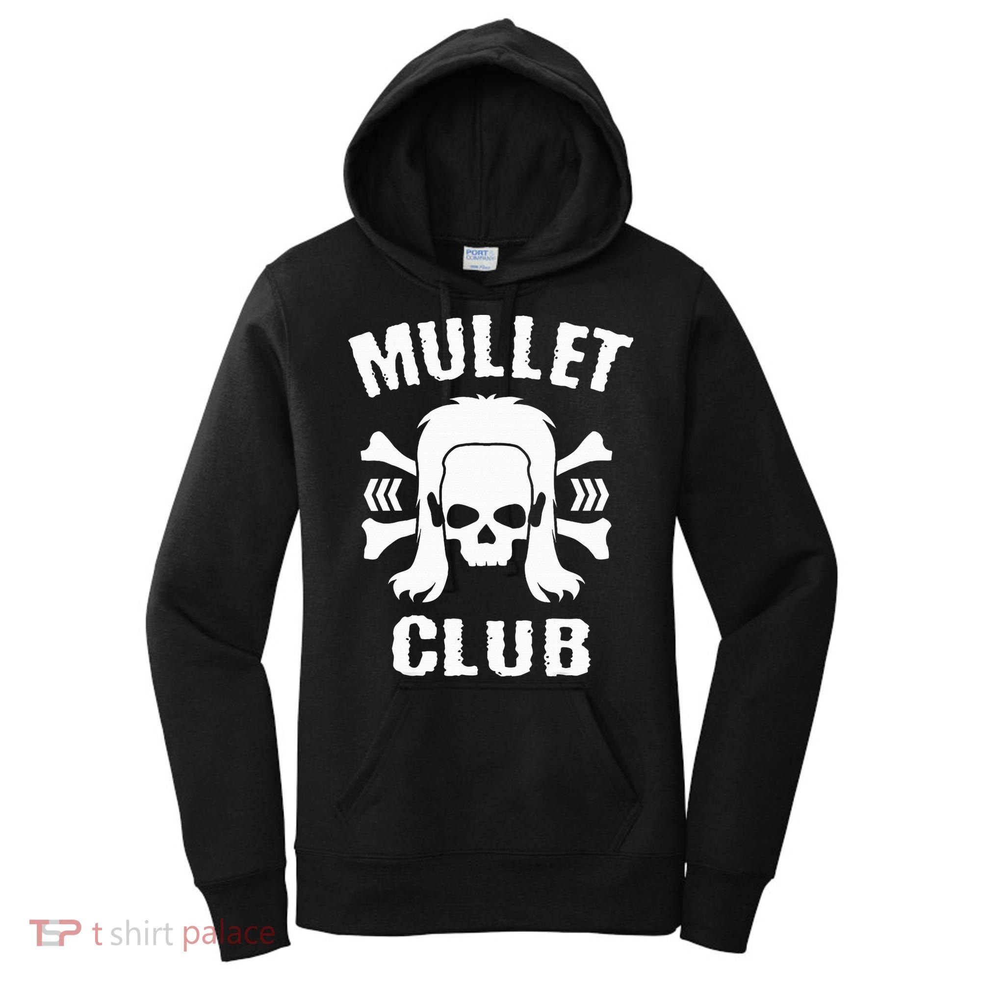 Mullet Club Hairstyle Bones Skull Women's Hoodie