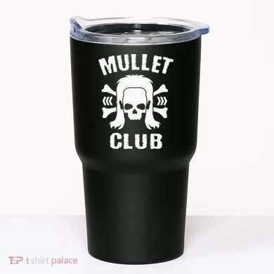 Mullet Club Hairstyle Bones Skull Tumbler