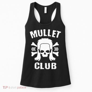 Mullet Club Hairstyle Bones Skull Women's Tank Top