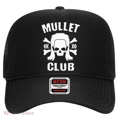 Mullet Club Hairstyle Bones Skull Hat