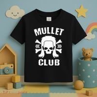 Mullet Club Hairstyle Bones Skull Toddler T-Shirt thumb 3