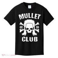 Mullet Club Hairstyle Bones Skull Kids T-Shirt thumb 0