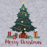 Merry Christmas Holiday Tree Festive Women's Sweatshirt thumb 2