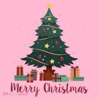 Merry Christmas Holiday Tree Festive Coaster thumb 2
