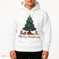 Merry Christmas Holiday Tree Festive Hoodie thumb 2