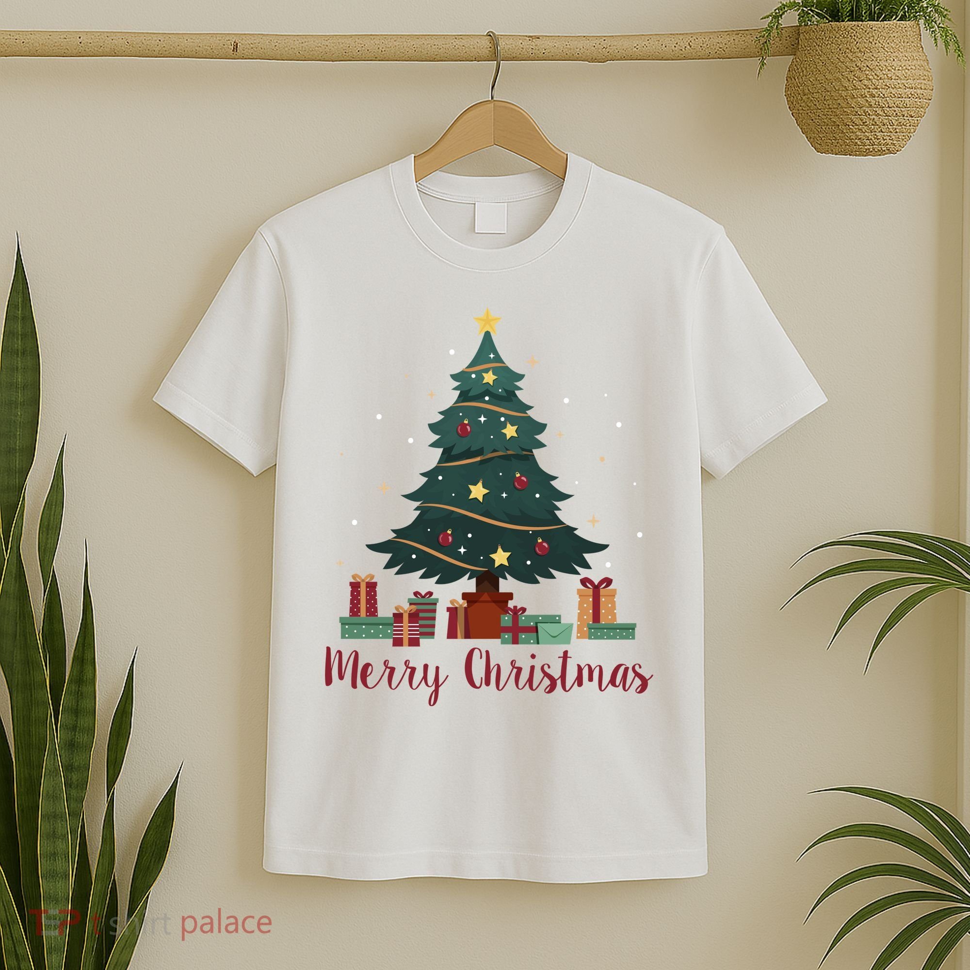 Merry Christmas Holiday Tree Festive T-Shirt