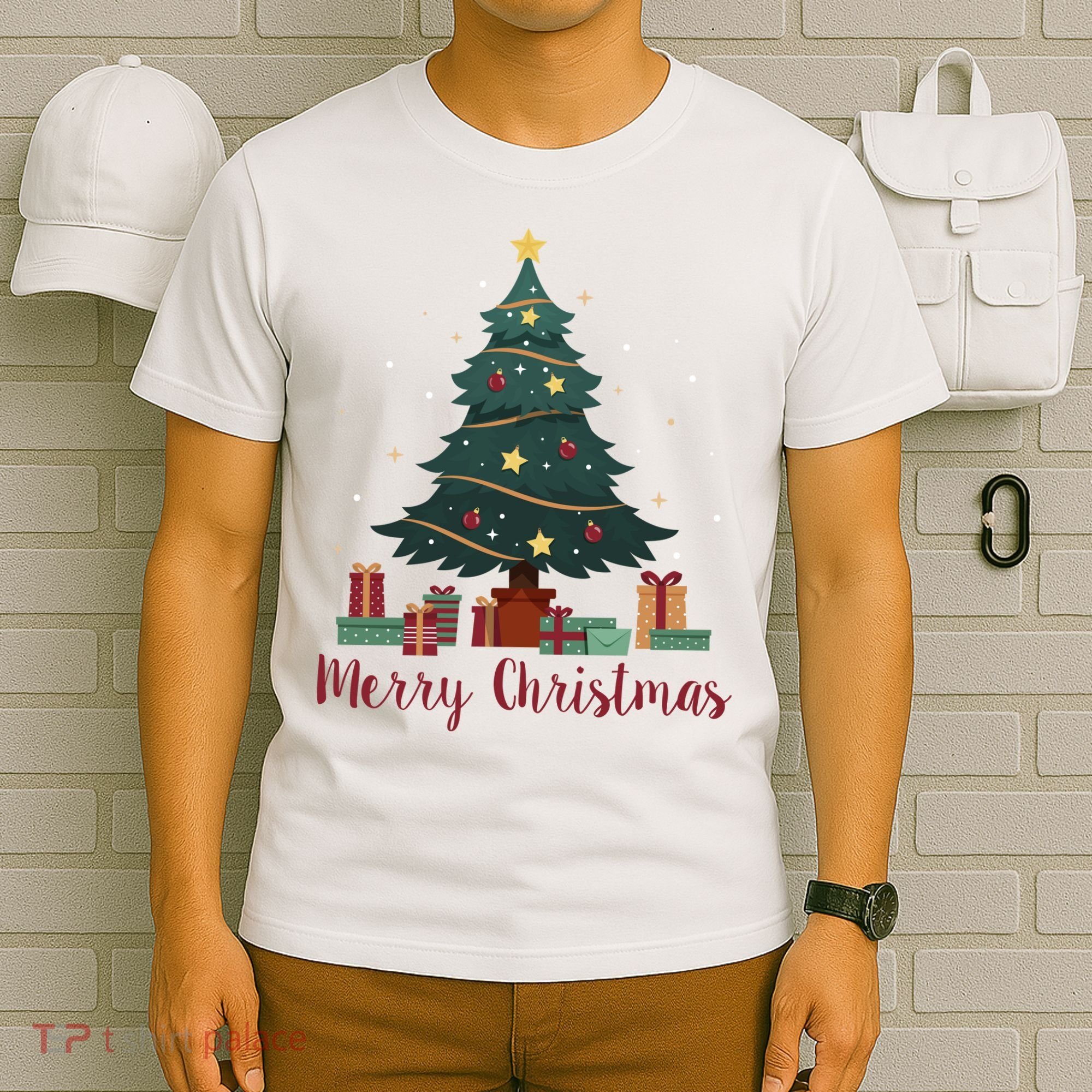 Merry Christmas Holiday Tree Festive T-Shirt