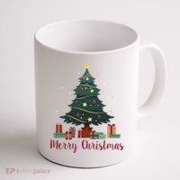 Merry Christmas Holiday Tree Festive Coffee Mug thumb 1