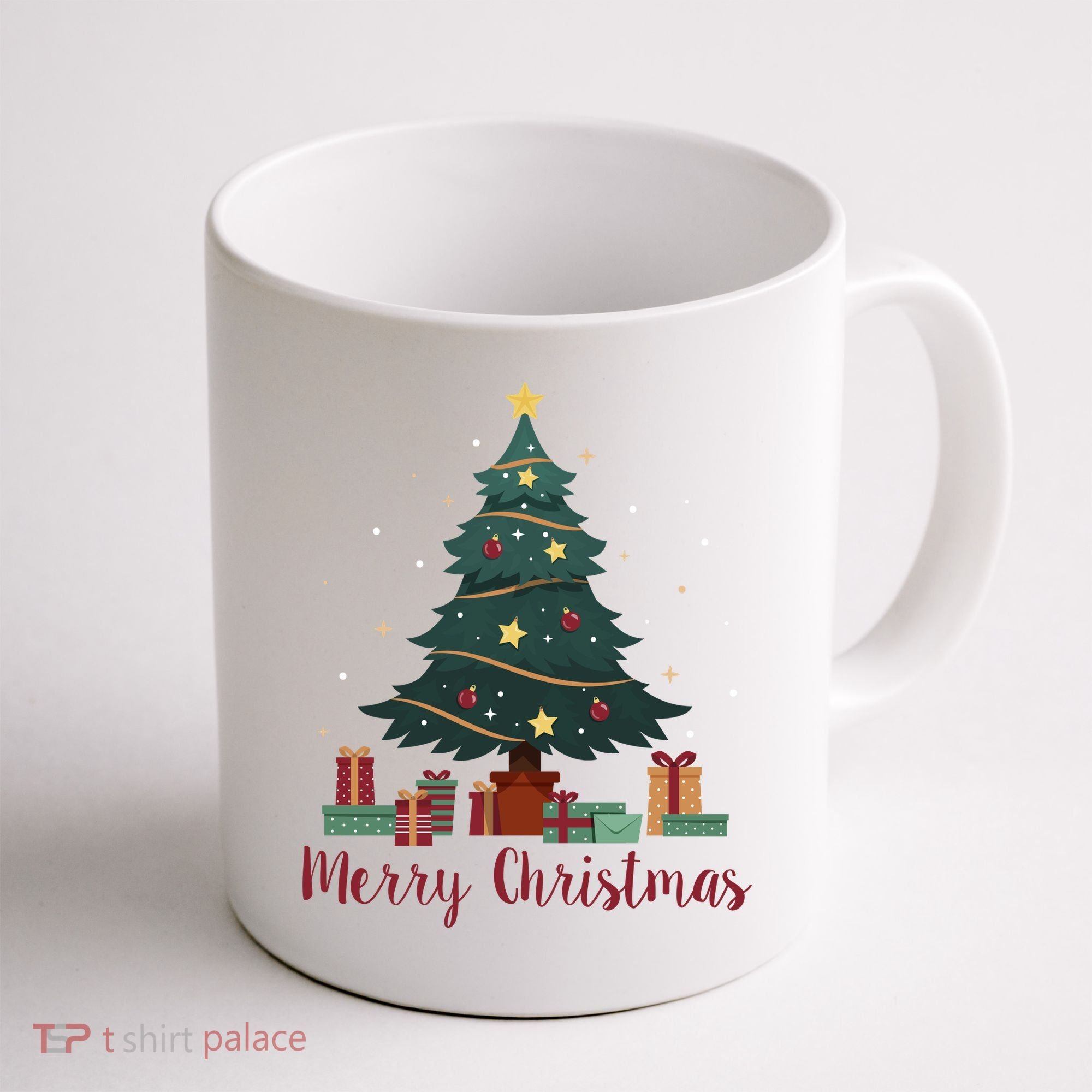 Merry Christmas Holiday Tree Festive Coffee Mug
