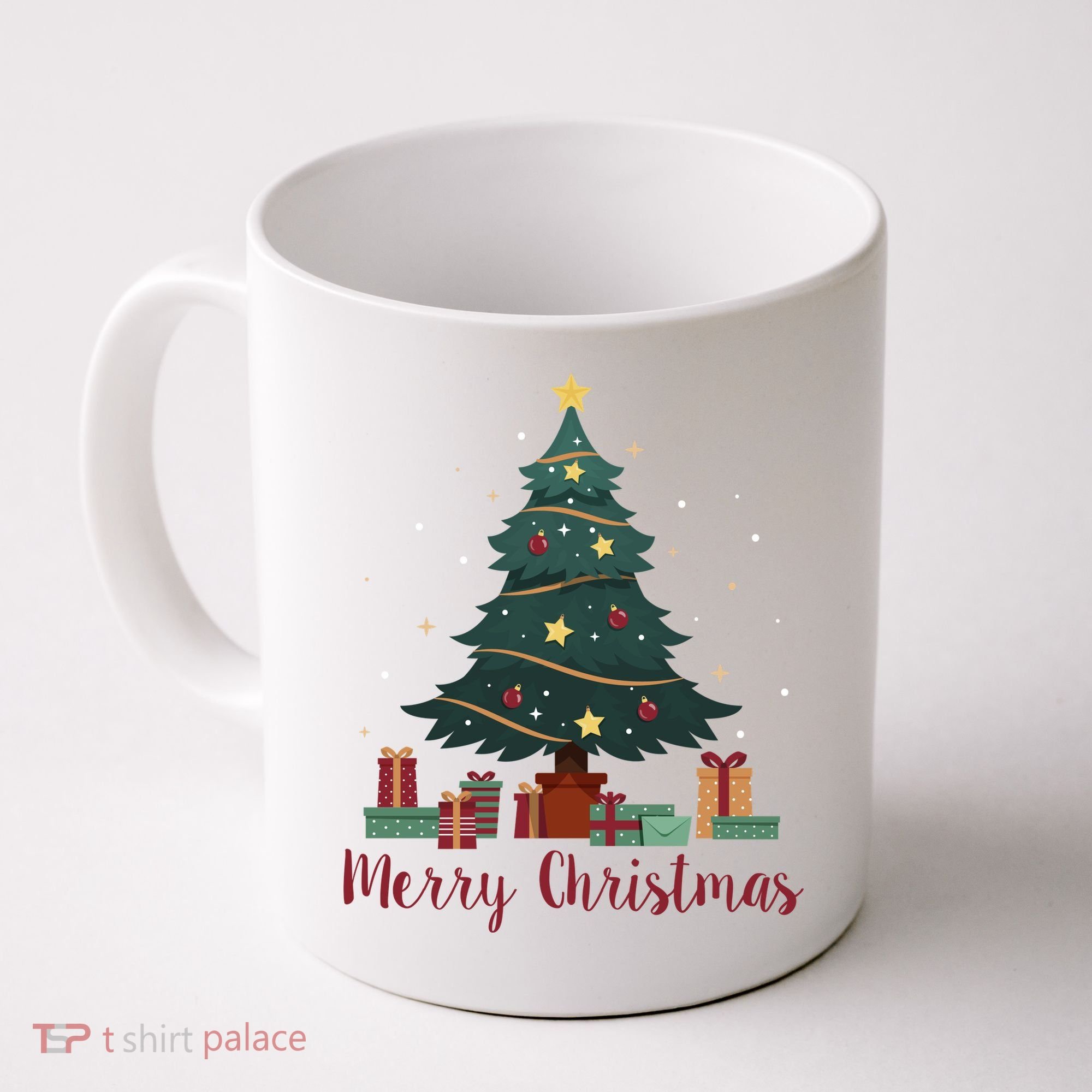 Merry Christmas Holiday Tree Festive Coffee Mug
