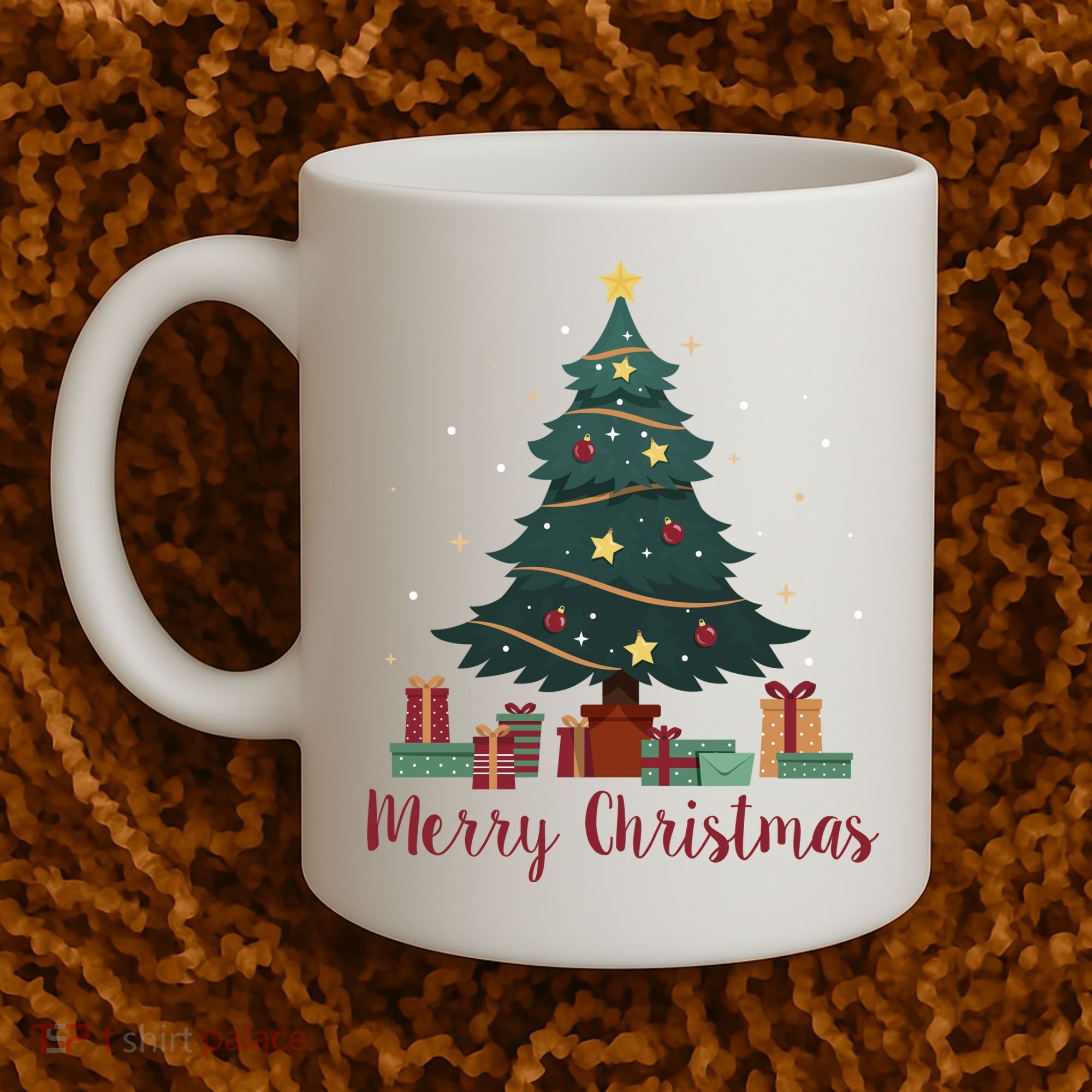 Merry Christmas Holiday Tree Festive Coffee Mug
