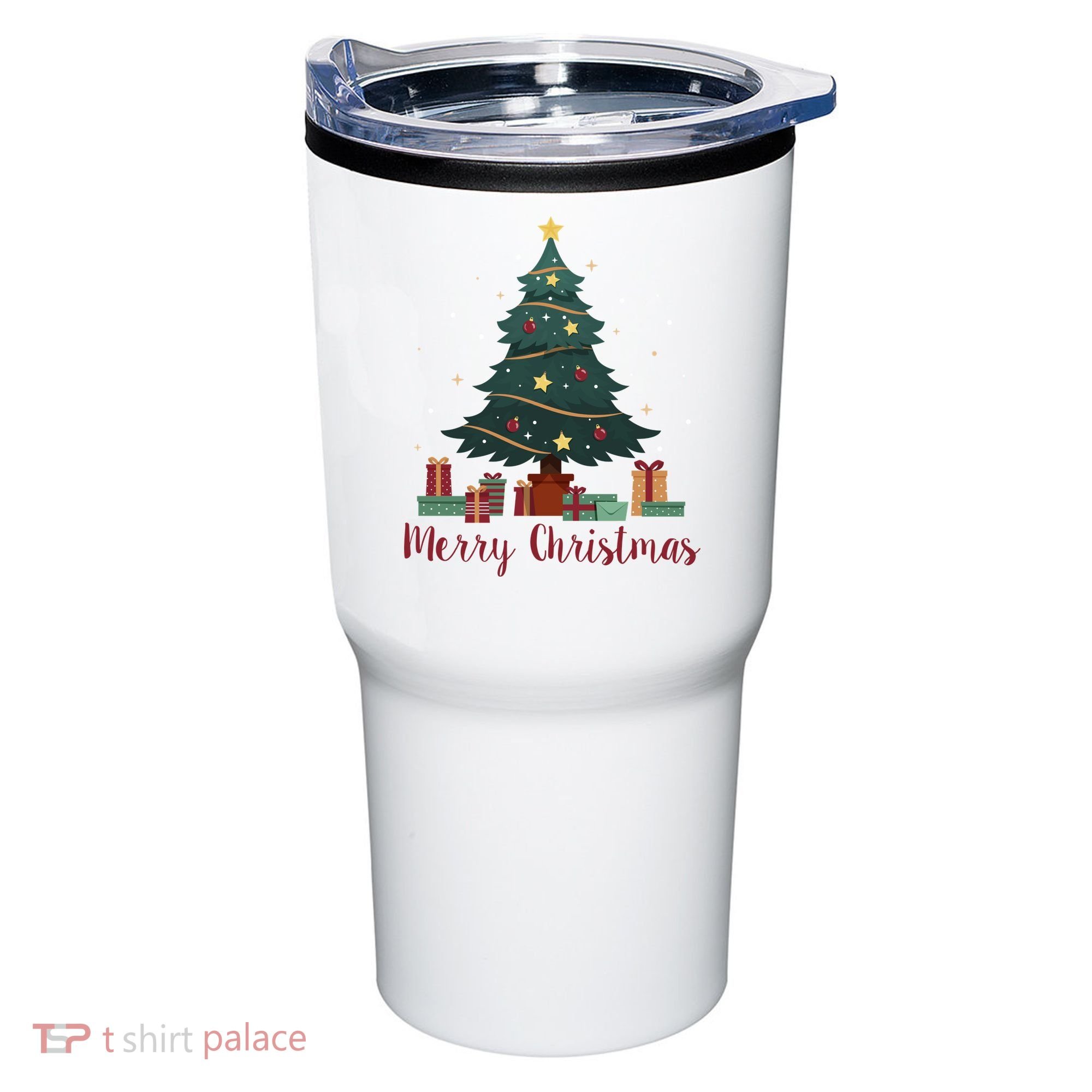 Merry Christmas Holiday Tree Festive Tumbler