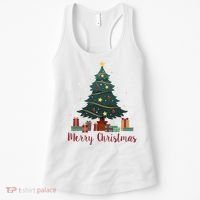 Merry Christmas Holiday Tree Festive Women's Tank Top thumb 0