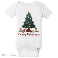 Merry Christmas Holiday Tree Festive Baby Bodysuit thumb 0
