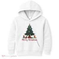 Merry Christmas Holiday Tree Festive Kids Hoodie thumb 0