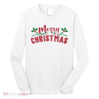 Merry Christmas Holiday Gift Long Sleeve Shirt