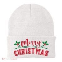 Merry Christmas Holiday Gift Beanie thumb 0