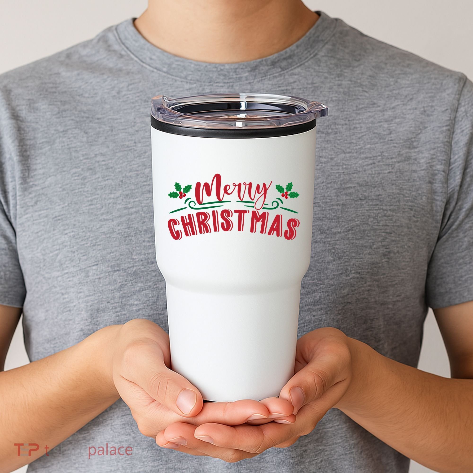Merry Christmas Holiday Gift Tumbler