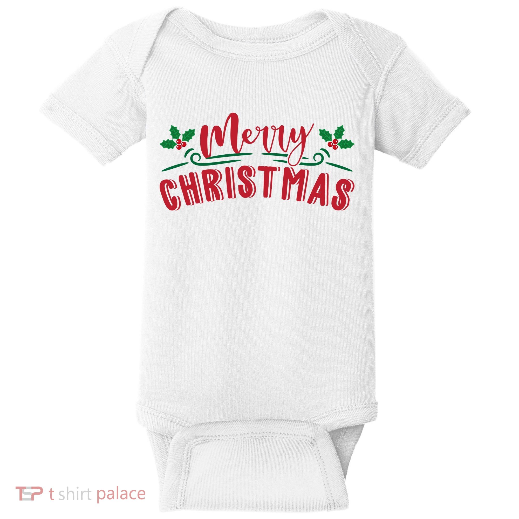 Merry Christmas Holiday Gift Baby Bodysuit