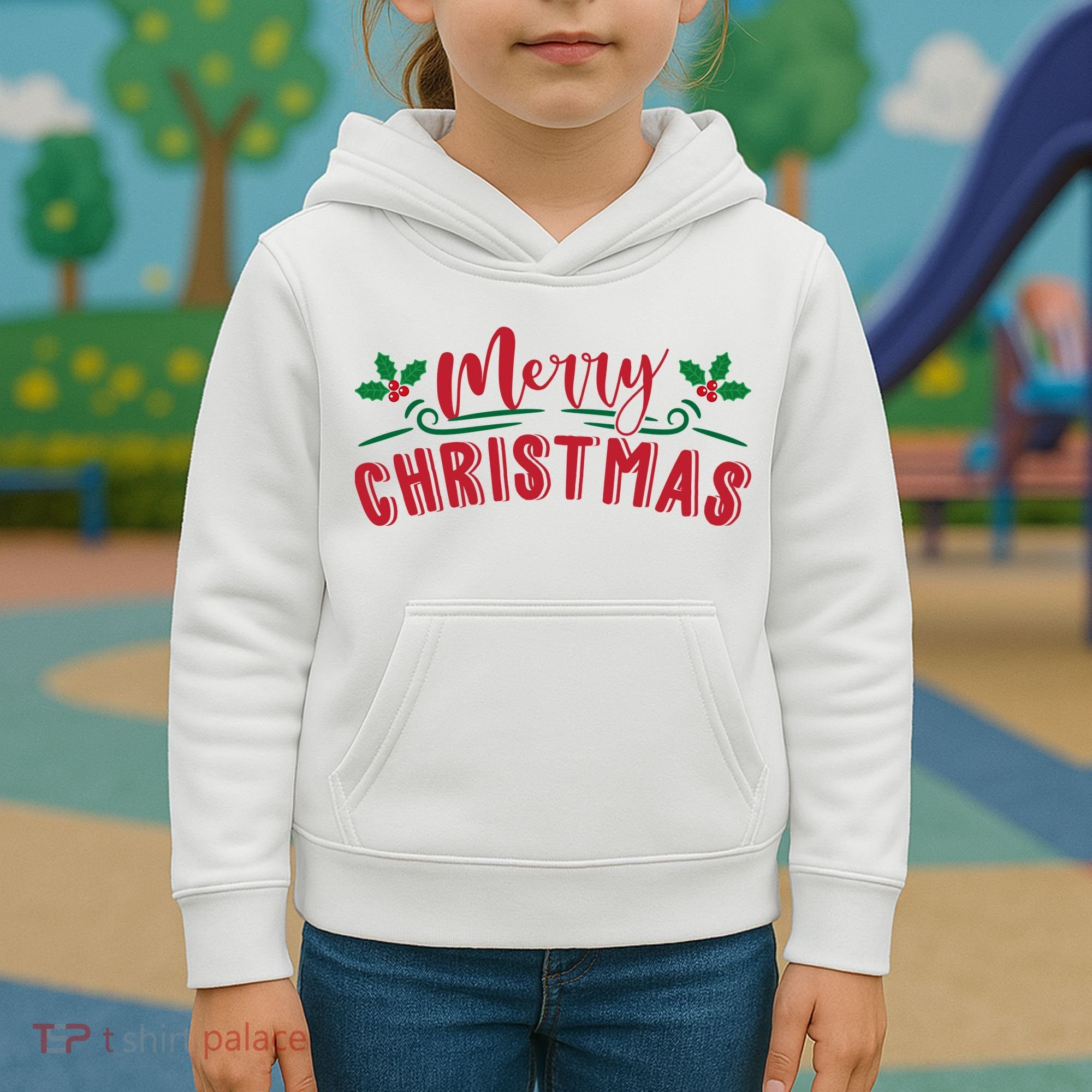 Merry Christmas Holiday Gift Kids Hoodie