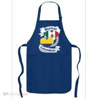 Mexican Colombian Heart Flags Mexico Colombia Gift Apron thumb 0