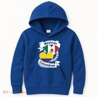 Mexican Colombian Heart Flags Mexico Colombia Gift Kids Hoodie thumb 0
