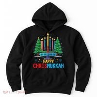 Merry Chrismukkah Happy Christmas Hanukkah Hoodie thumb 0
