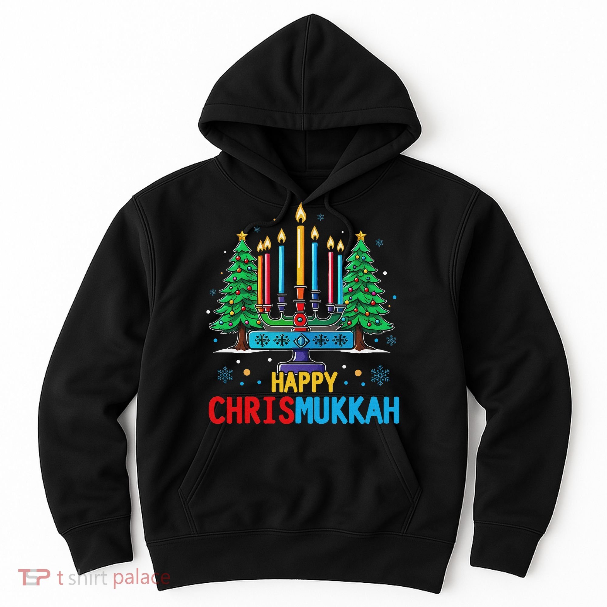 Merry Chrismukkah Happy Christmas Hanukkah Hoodie