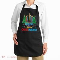 Merry Chrismukkah Happy Christmas Hanukkah Apron thumb 2