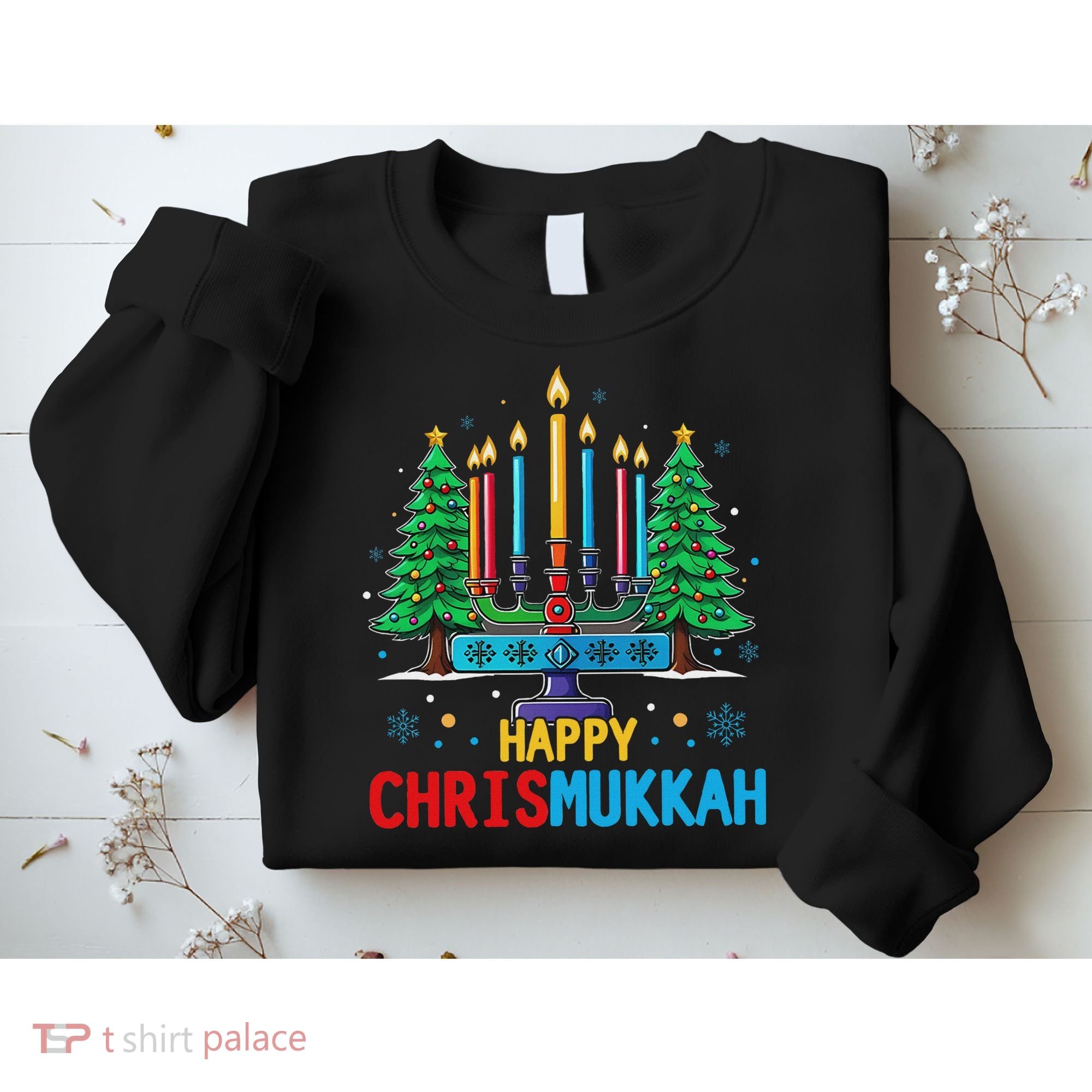 Merry Chrismukkah Happy Christmas Hanukkah Sweatshirt